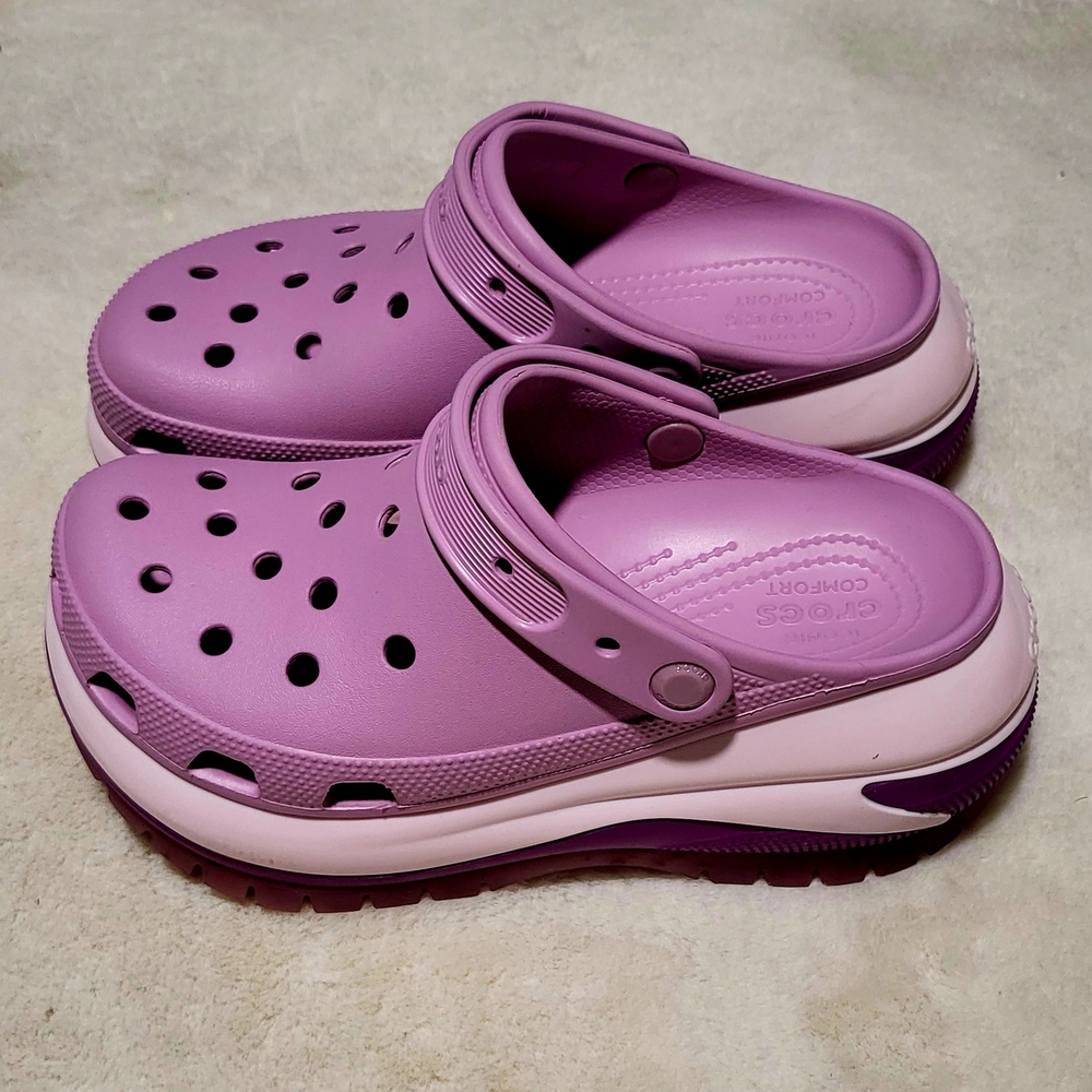 Purple Mega Crush Crocs Clogs